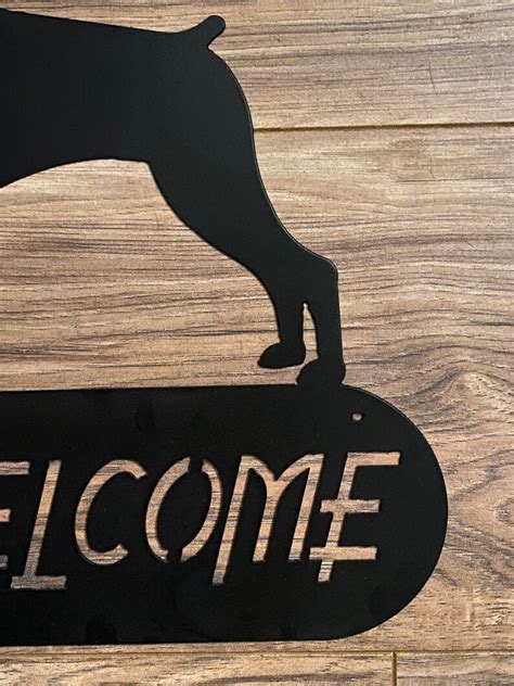 boxer metal welcome sign|Metal Boxer Signs .